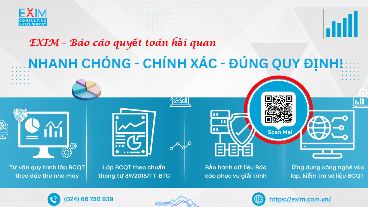 EXIM – Báo cáo quyết toán hải quan nhanh chóng, chính xác, đúng quy định!